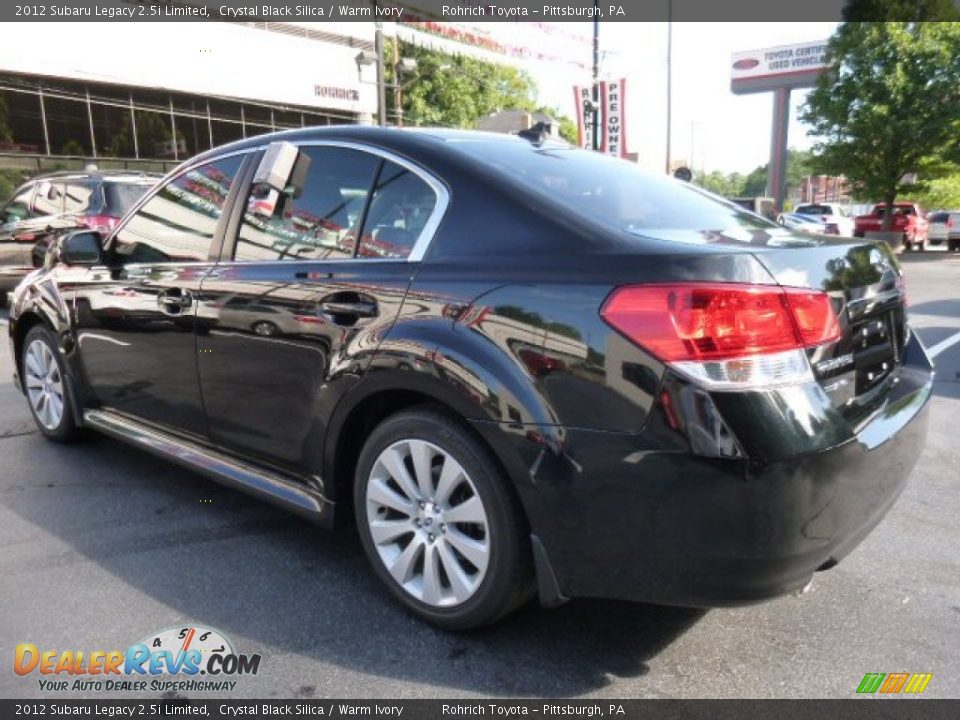 2012 Subaru Legacy 2.5i Limited Crystal Black Silica / Warm Ivory Photo #17