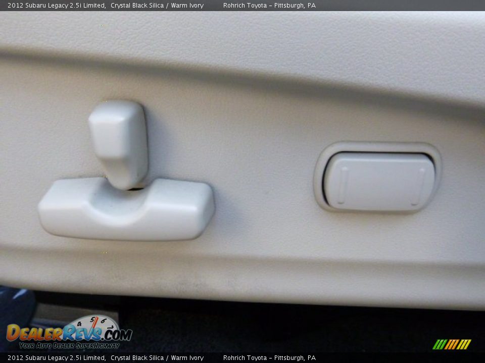 2012 Subaru Legacy 2.5i Limited Crystal Black Silica / Warm Ivory Photo #19