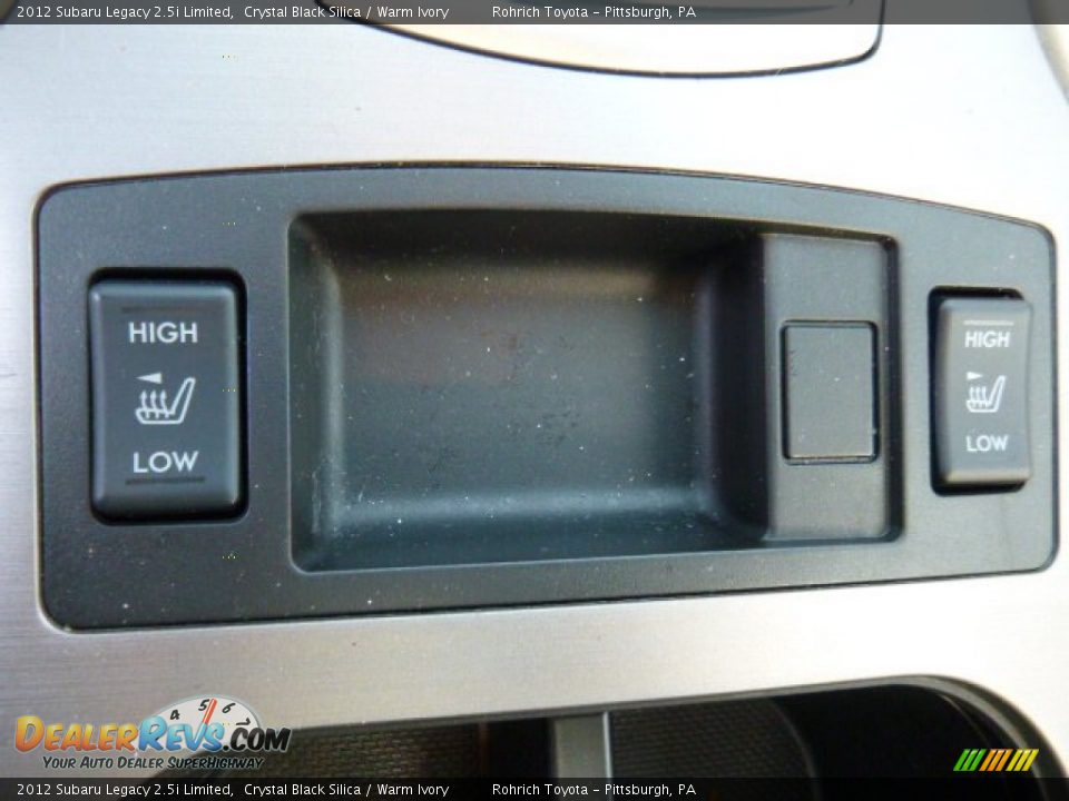 2012 Subaru Legacy 2.5i Limited Crystal Black Silica / Warm Ivory Photo #22