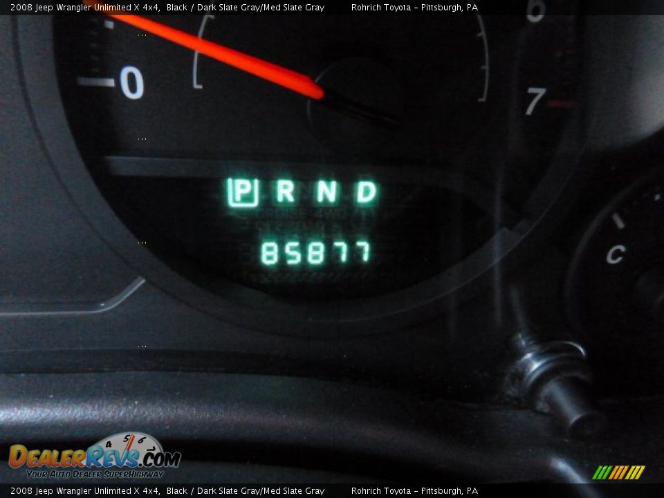 2008 Jeep Wrangler Unlimited X 4x4 Black / Dark Slate Gray/Med Slate Gray Photo #9