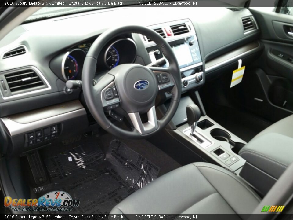 Slate Black Interior - 2016 Subaru Legacy 3.6R Limited Photo #7