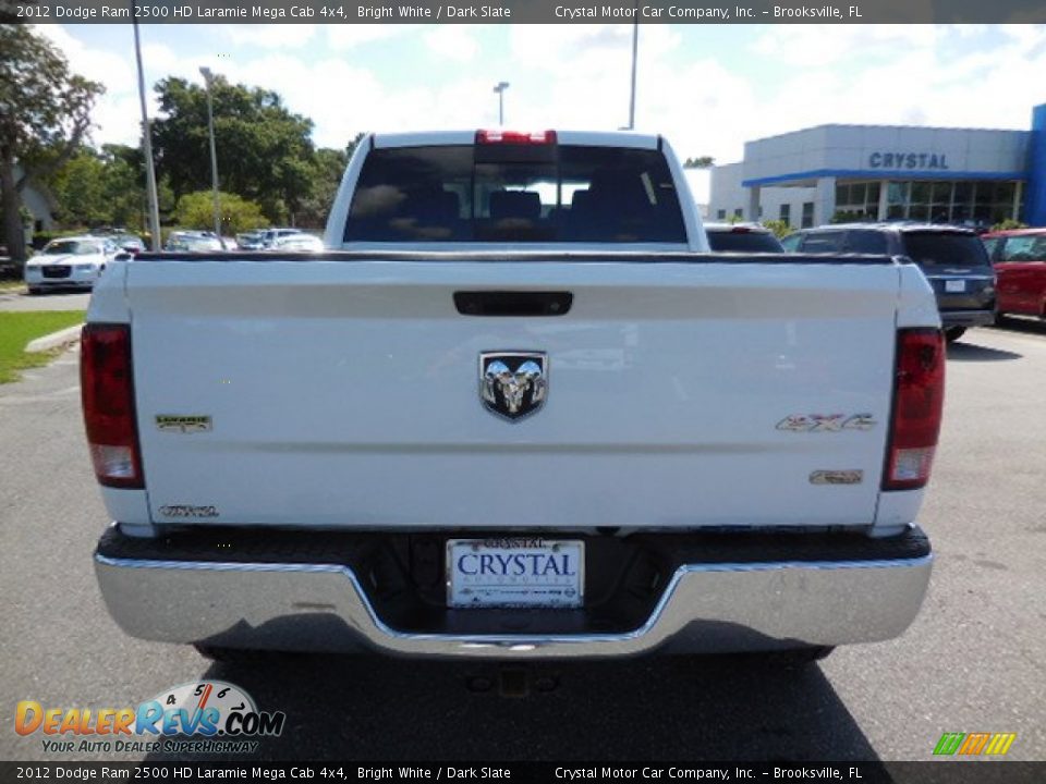 2012 Dodge Ram 2500 HD Laramie Mega Cab 4x4 Bright White / Dark Slate Photo #7
