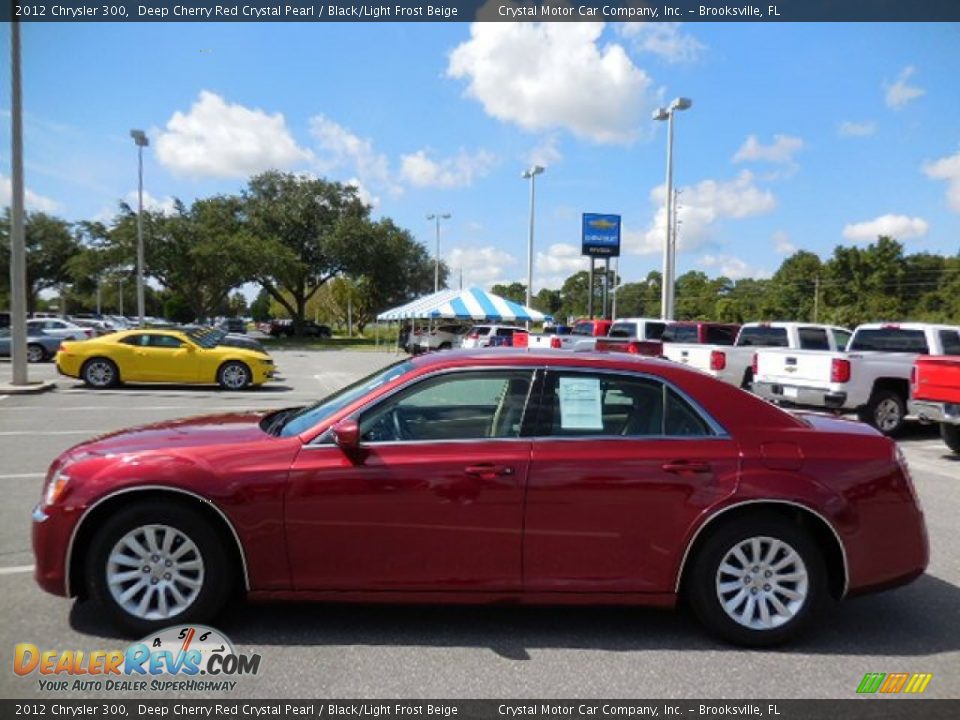 2012 Chrysler 300 Deep Cherry Red Crystal Pearl / Black/Light Frost Beige Photo #2