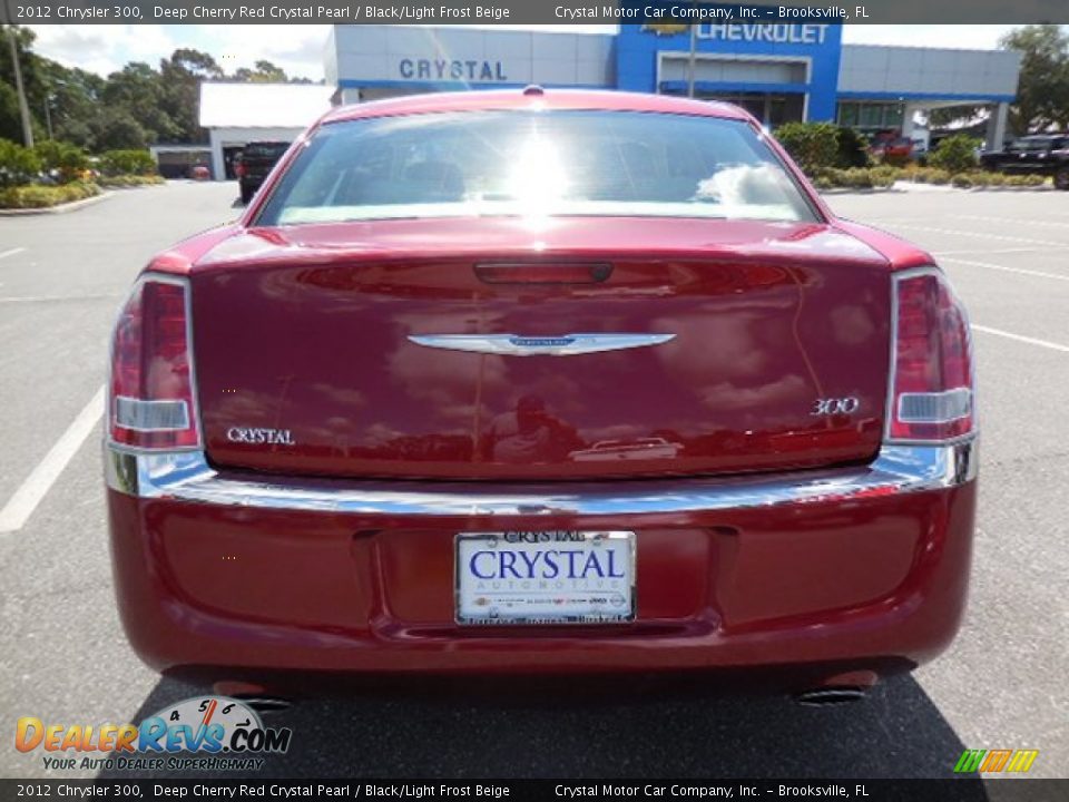 2012 Chrysler 300 Deep Cherry Red Crystal Pearl / Black/Light Frost Beige Photo #7
