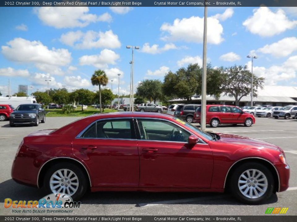 2012 Chrysler 300 Deep Cherry Red Crystal Pearl / Black/Light Frost Beige Photo #9