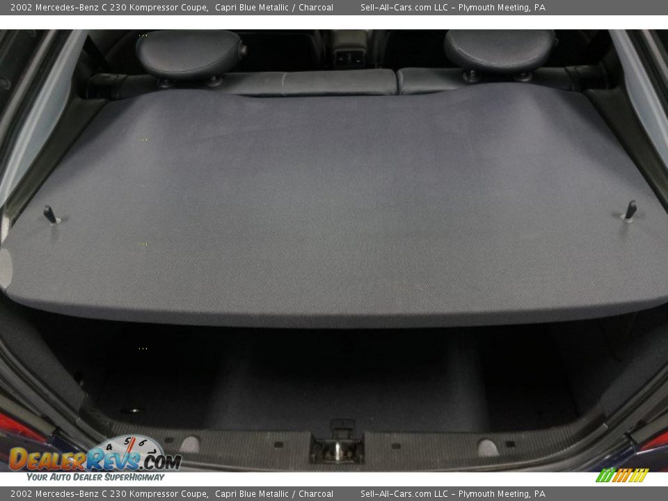 2002 Mercedes-Benz C 230 Kompressor Coupe Capri Blue Metallic / Charcoal Photo #15