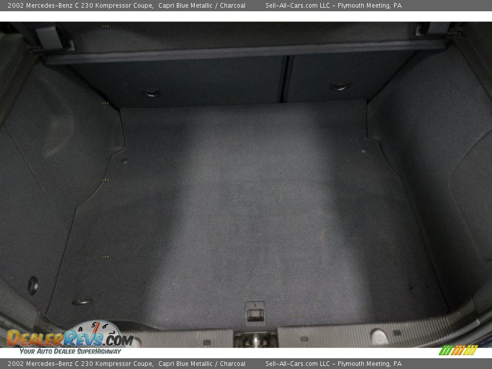 2002 Mercedes-Benz C 230 Kompressor Coupe Capri Blue Metallic / Charcoal Photo #16
