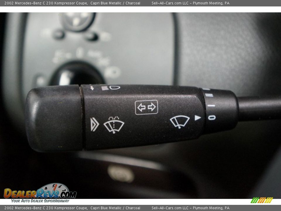 2002 Mercedes-Benz C 230 Kompressor Coupe Capri Blue Metallic / Charcoal Photo #22