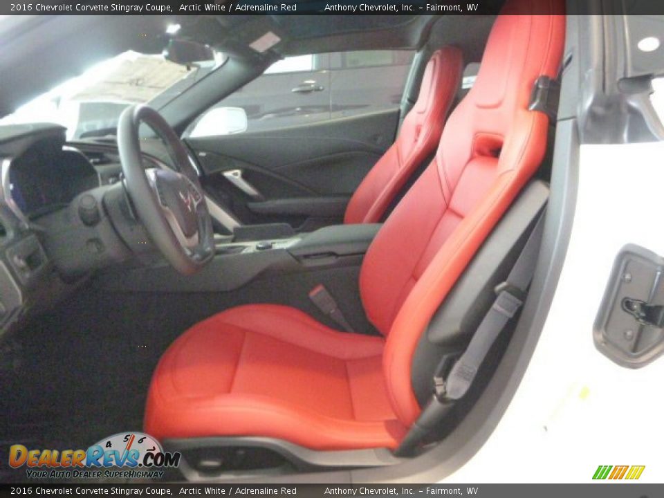 Adrenaline Red Interior - 2016 Chevrolet Corvette Stingray Coupe Photo #12