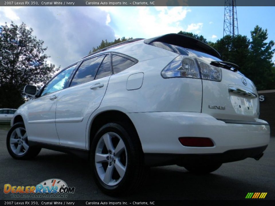 2007 Lexus RX 350 Crystal White / Ivory Photo #8