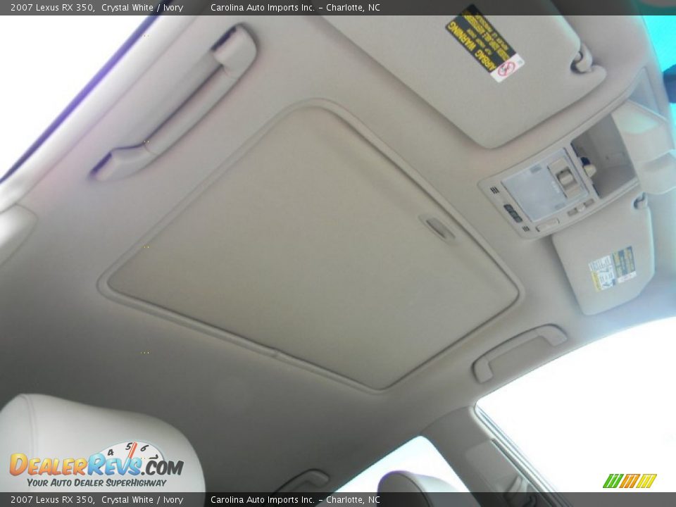 2007 Lexus RX 350 Crystal White / Ivory Photo #24