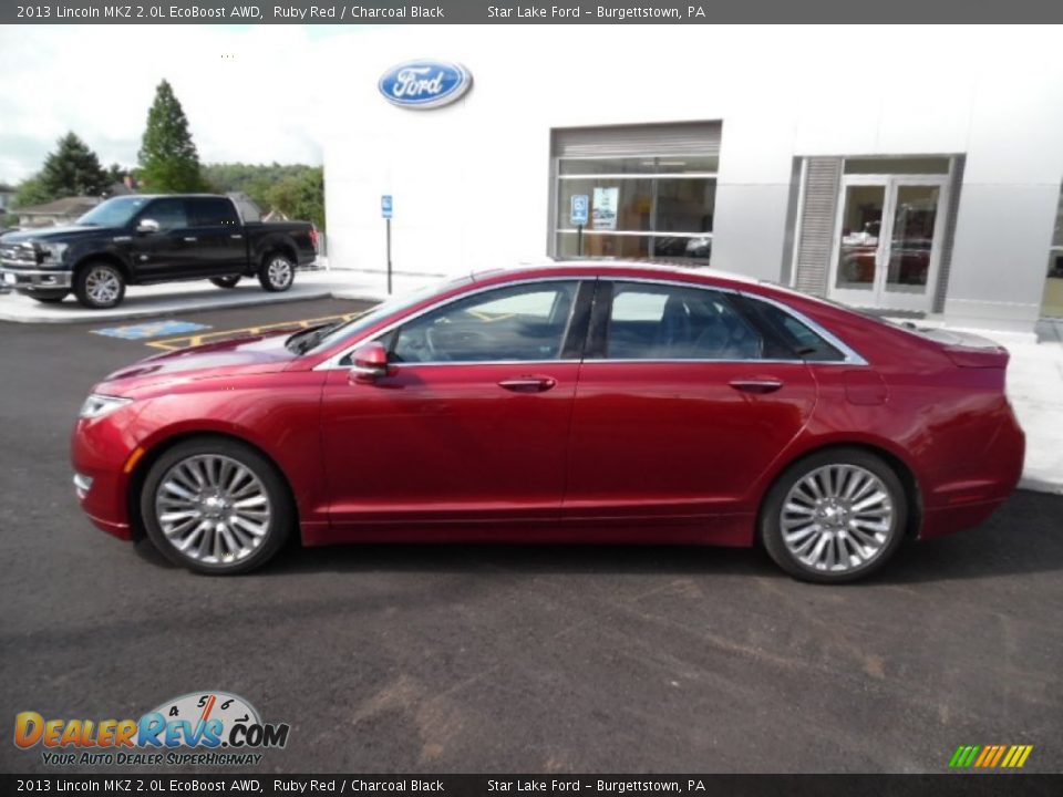 2013 Lincoln MKZ 2.0L EcoBoost AWD Ruby Red / Charcoal Black Photo #2