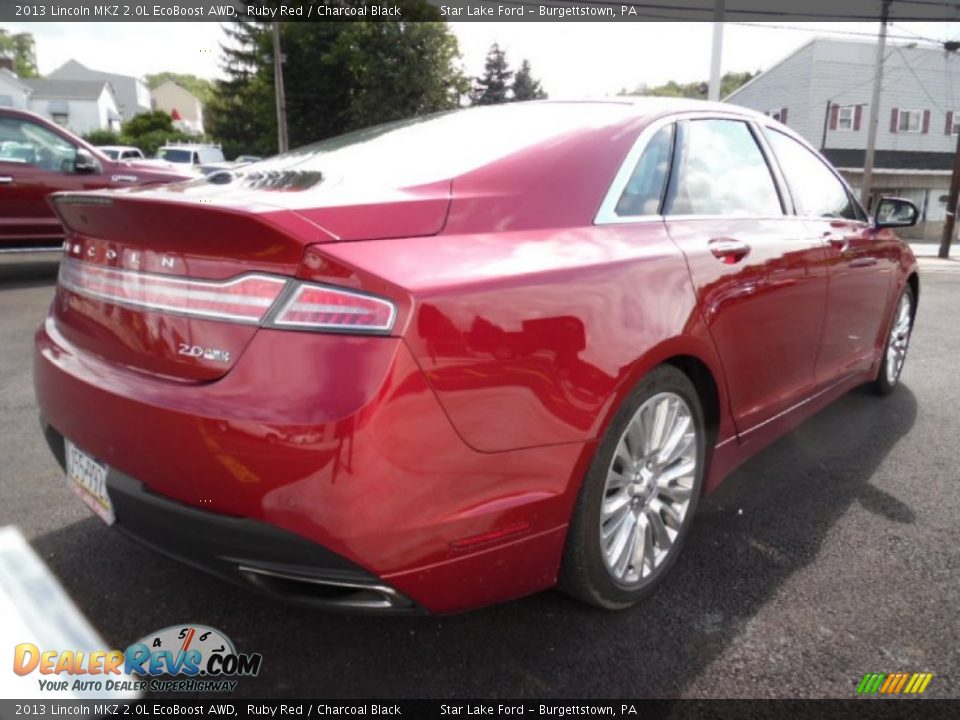 2013 Lincoln MKZ 2.0L EcoBoost AWD Ruby Red / Charcoal Black Photo #5