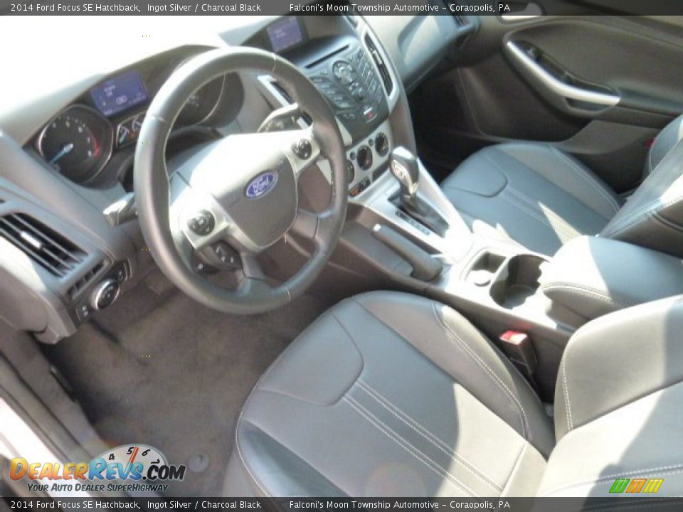 2014 Ford Focus SE Hatchback Ingot Silver / Charcoal Black Photo #20