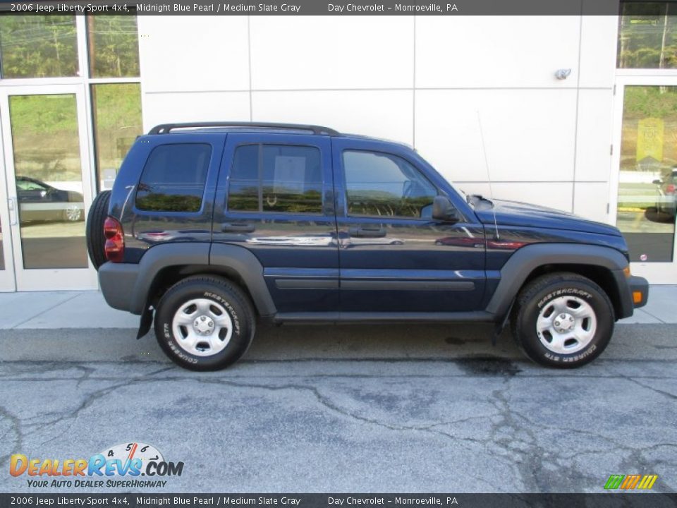 2006 Jeep Liberty Sport 4x4 Midnight Blue Pearl / Medium Slate Gray Photo #2