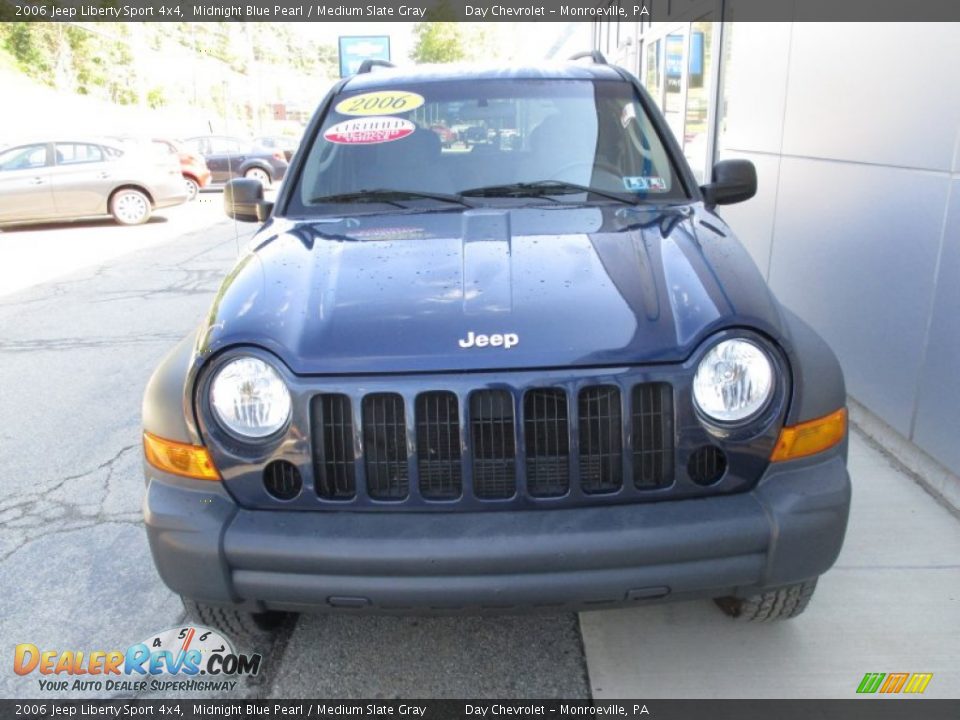 2006 Jeep Liberty Sport 4x4 Midnight Blue Pearl / Medium Slate Gray Photo #15