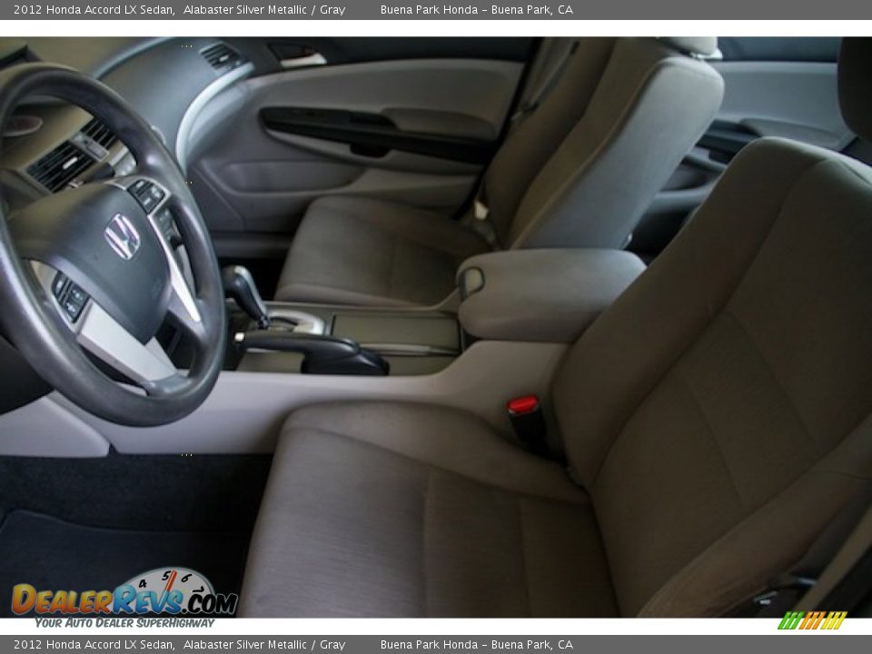 2012 Honda Accord LX Sedan Alabaster Silver Metallic / Gray Photo #3