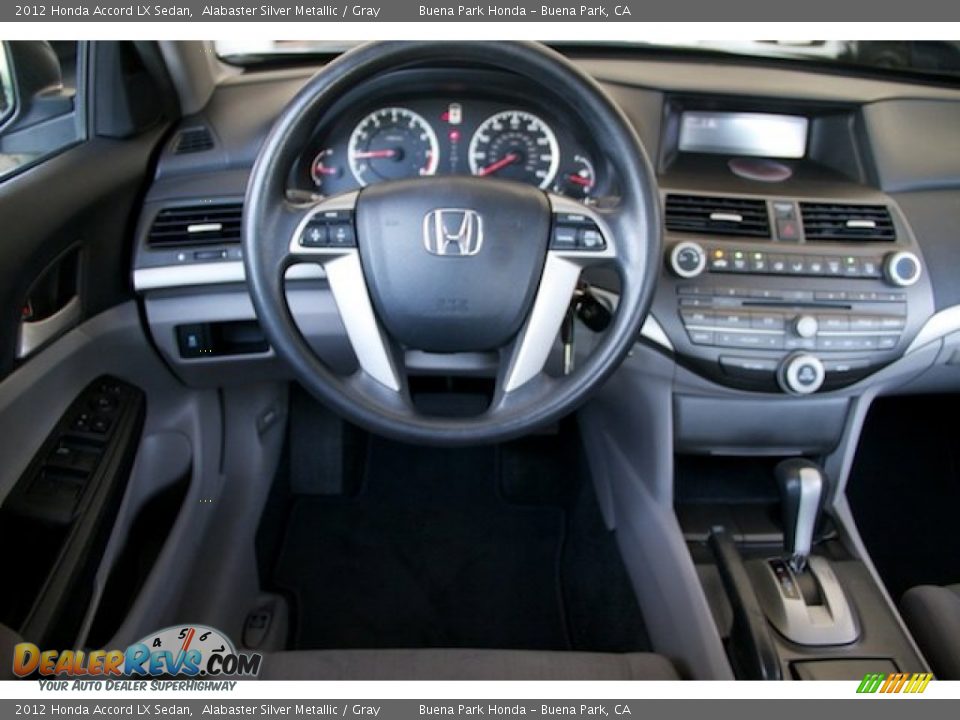 2012 Honda Accord LX Sedan Alabaster Silver Metallic / Gray Photo #5