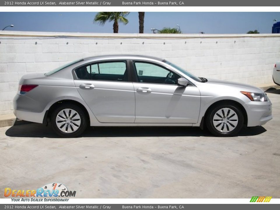 2012 Honda Accord LX Sedan Alabaster Silver Metallic / Gray Photo #8