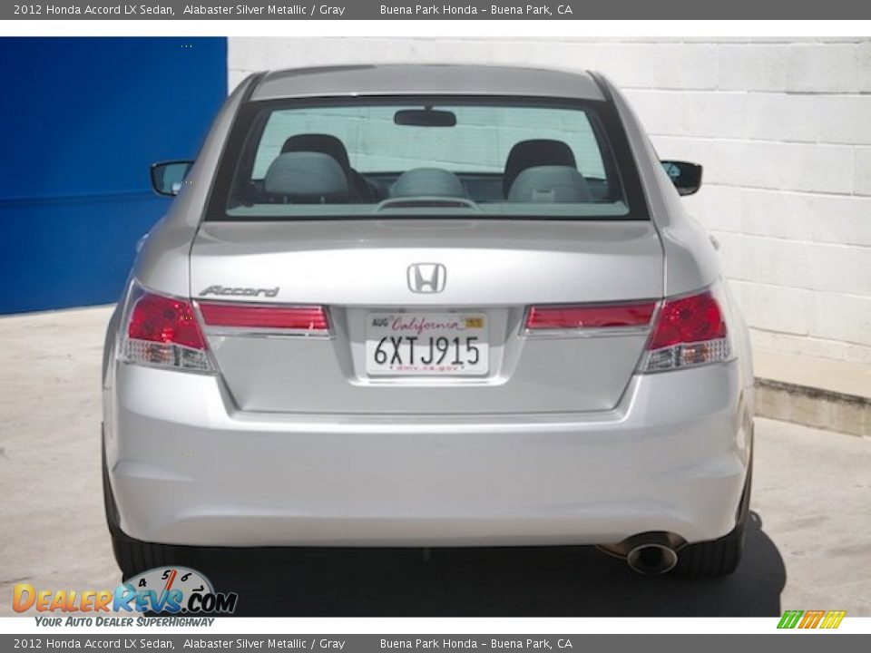 2012 Honda Accord LX Sedan Alabaster Silver Metallic / Gray Photo #9