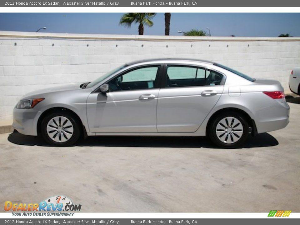 2012 Honda Accord LX Sedan Alabaster Silver Metallic / Gray Photo #10