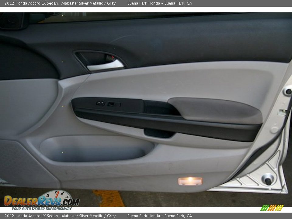 2012 Honda Accord LX Sedan Alabaster Silver Metallic / Gray Photo #22