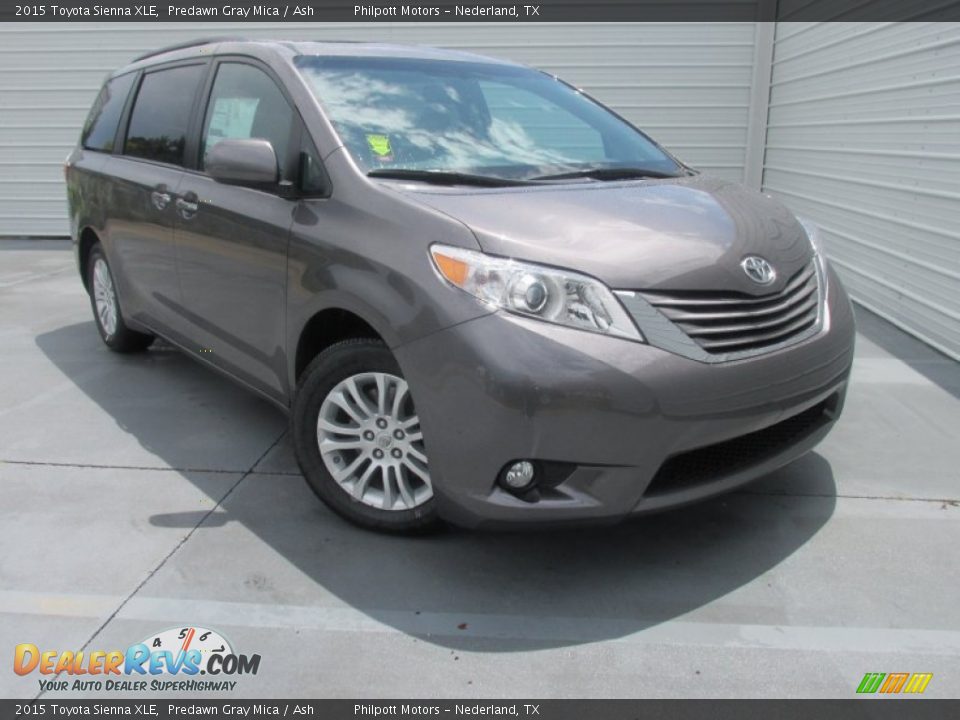 2015 Toyota Sienna XLE Predawn Gray Mica / Ash Photo #2