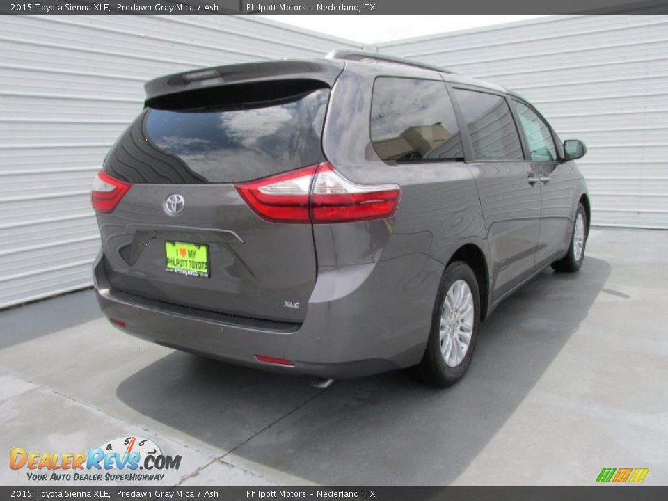 2015 Toyota Sienna XLE Predawn Gray Mica / Ash Photo #4