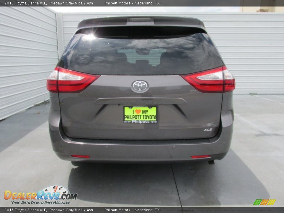 2015 Toyota Sienna XLE Predawn Gray Mica / Ash Photo #5