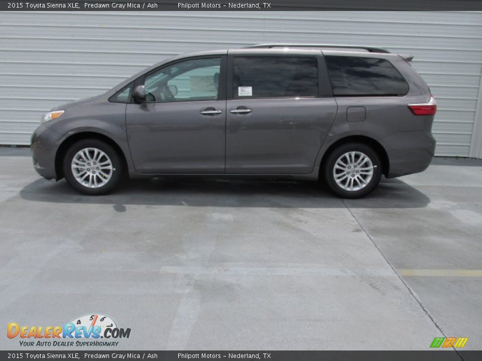 2015 Toyota Sienna XLE Predawn Gray Mica / Ash Photo #6