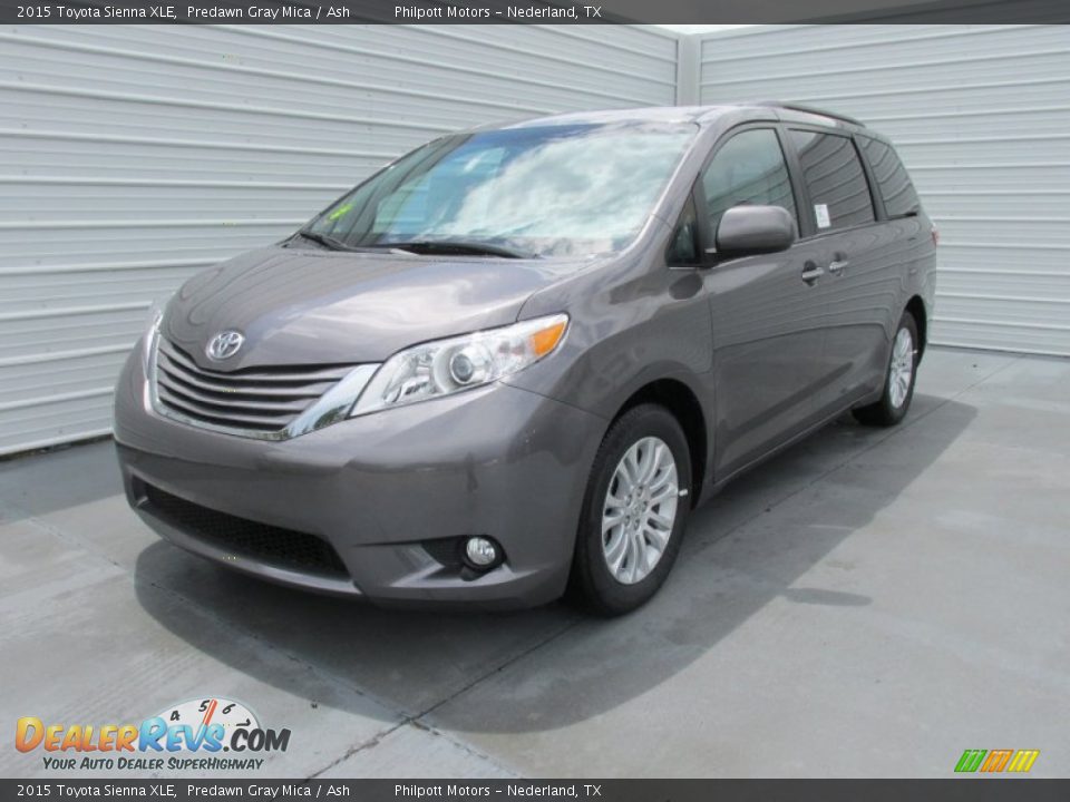 2015 Toyota Sienna XLE Predawn Gray Mica / Ash Photo #7