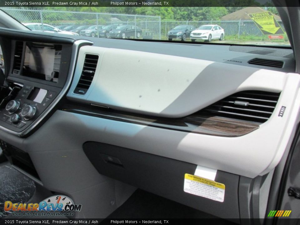 2015 Toyota Sienna XLE Predawn Gray Mica / Ash Photo #17