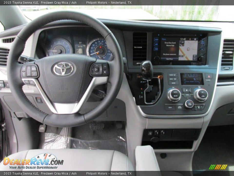 2015 Toyota Sienna XLE Predawn Gray Mica / Ash Photo #25