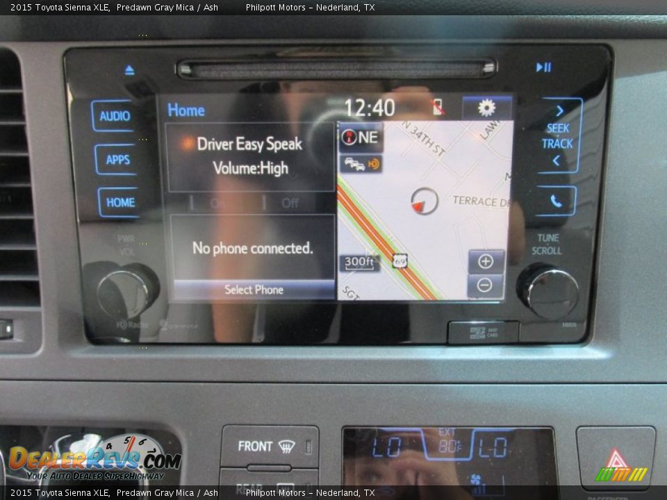 2015 Toyota Sienna XLE Predawn Gray Mica / Ash Photo #27