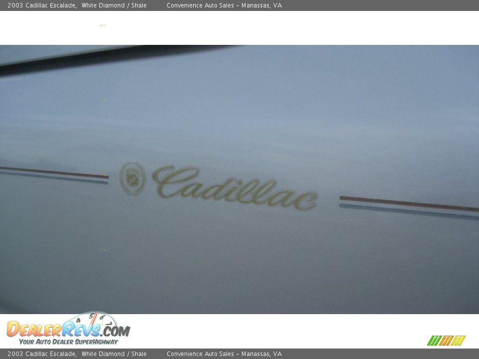 2003 Cadillac Escalade White Diamond / Shale Photo #29