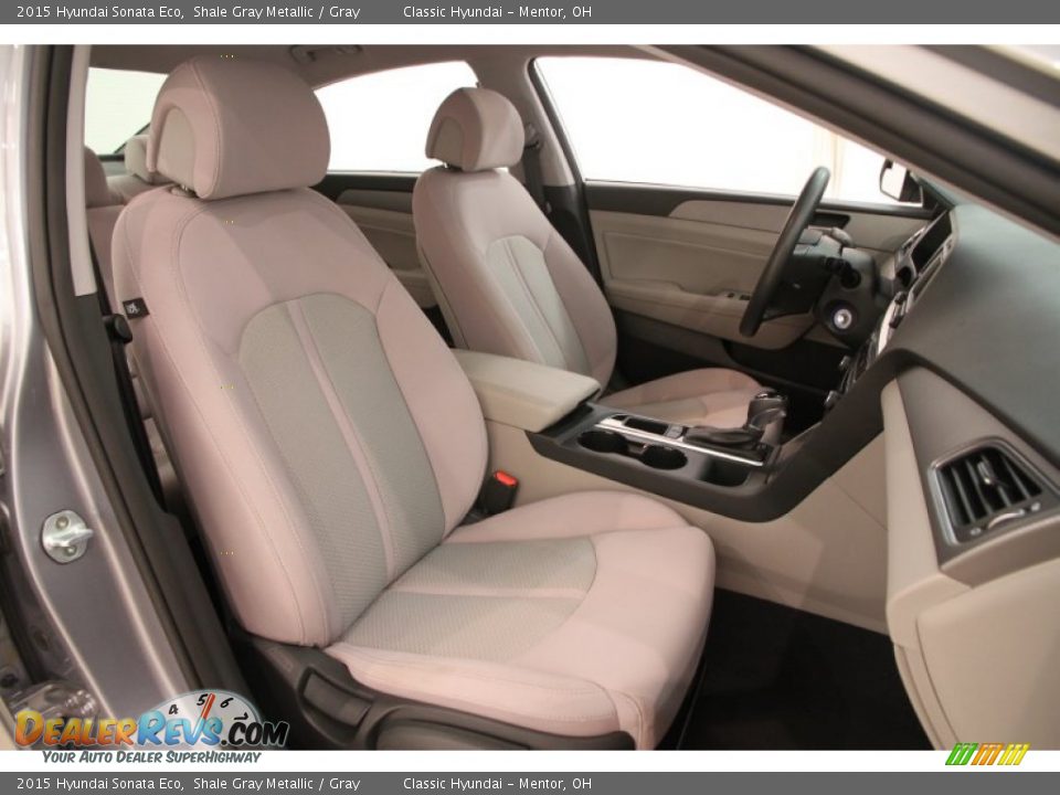 2015 Hyundai Sonata Eco Shale Gray Metallic / Gray Photo #11