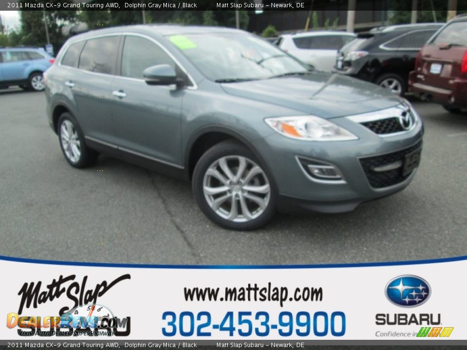 2011 Mazda CX-9 Grand Touring AWD Dolphin Gray Mica / Black Photo #1