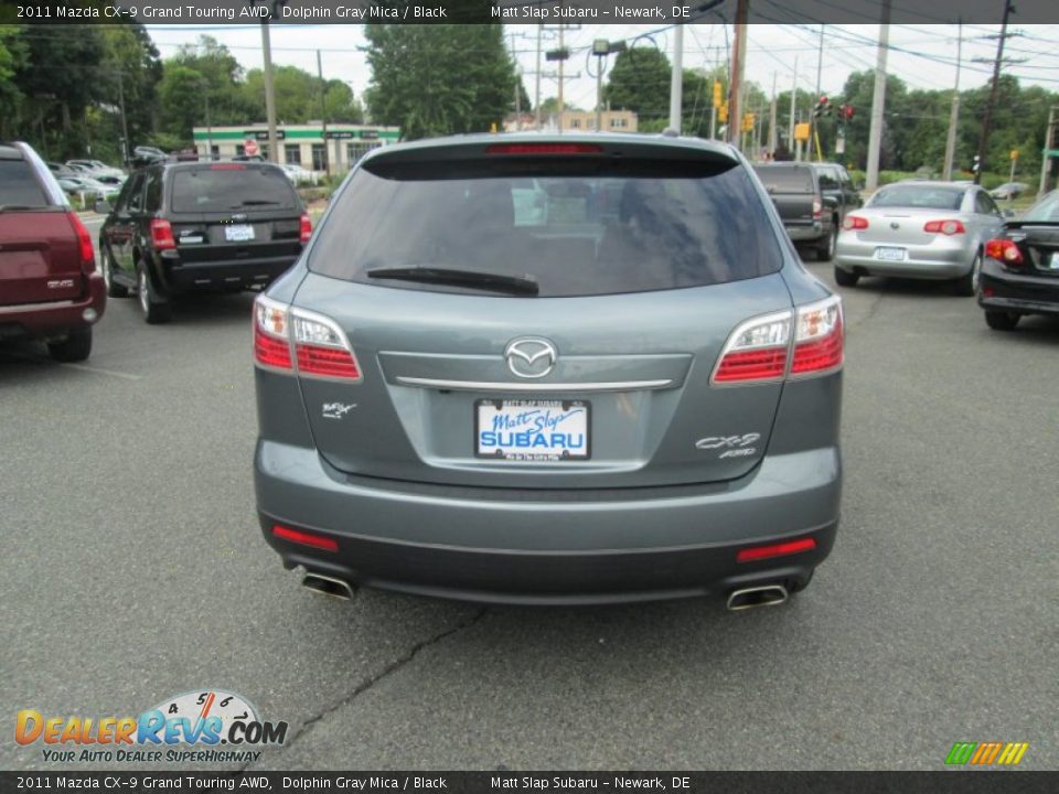 2011 Mazda CX-9 Grand Touring AWD Dolphin Gray Mica / Black Photo #7