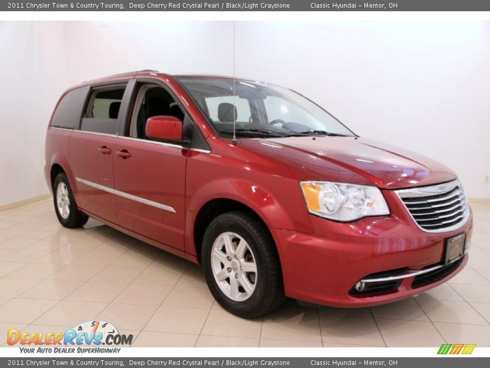 2011 Chrysler Town & Country Touring Deep Cherry Red Crystal Pearl / Black/Light Graystone Photo #1