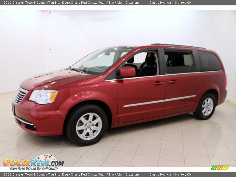 2011 Chrysler Town & Country Touring Deep Cherry Red Crystal Pearl / Black/Light Graystone Photo #3