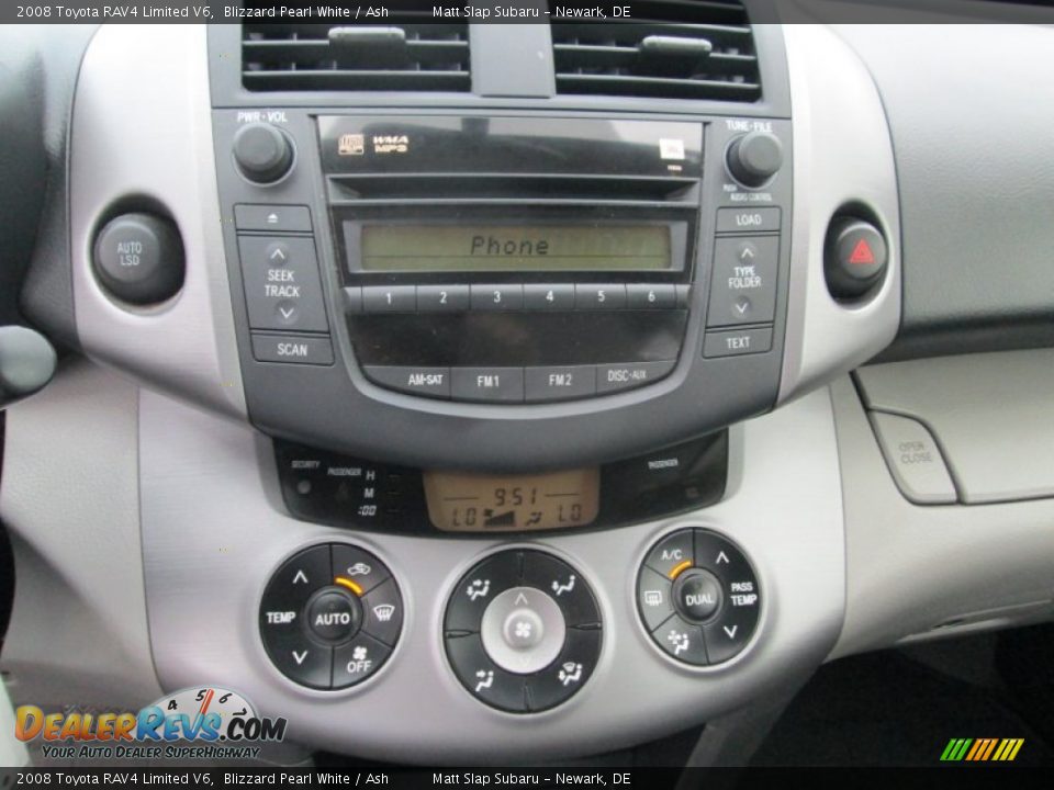 2008 Toyota RAV4 Limited V6 Blizzard Pearl White / Ash Photo #25