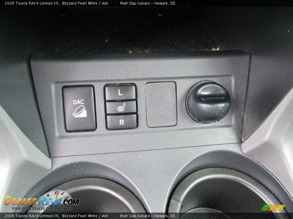2008 Toyota RAV4 Limited V6 Blizzard Pearl White / Ash Photo #26