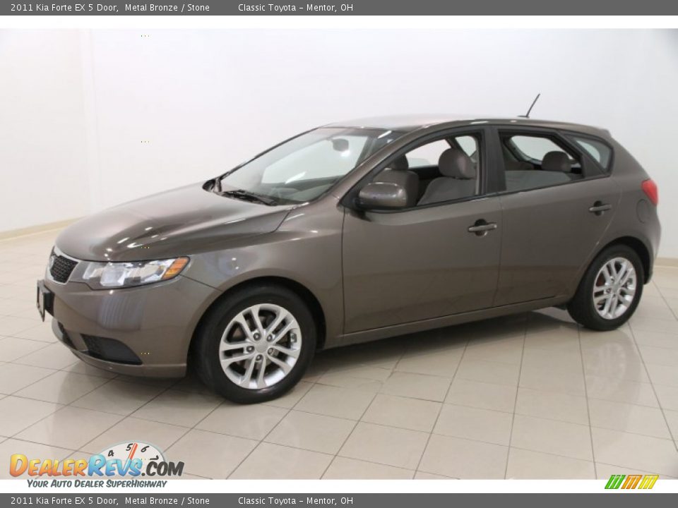2011 Kia Forte EX 5 Door Metal Bronze / Stone Photo #3