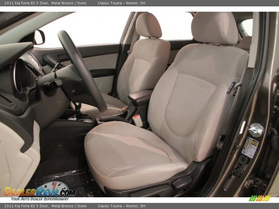 2011 Kia Forte EX 5 Door Metal Bronze / Stone Photo #5
