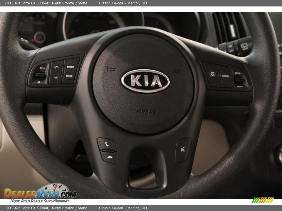 2011 Kia Forte EX 5 Door Metal Bronze / Stone Photo #6