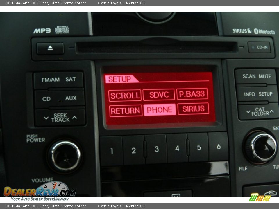 2011 Kia Forte EX 5 Door Metal Bronze / Stone Photo #9