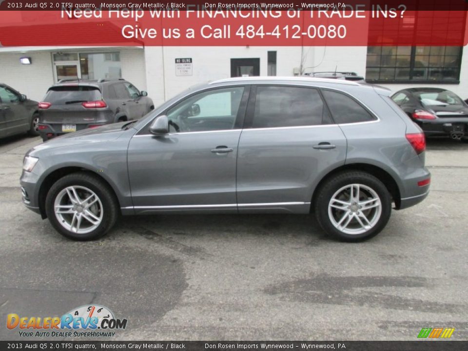 2013 Audi Q5 2.0 TFSI quattro Monsoon Gray Metallic / Black Photo #7