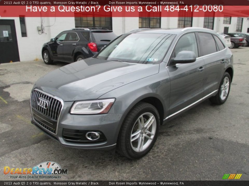2013 Audi Q5 2.0 TFSI quattro Monsoon Gray Metallic / Black Photo #8