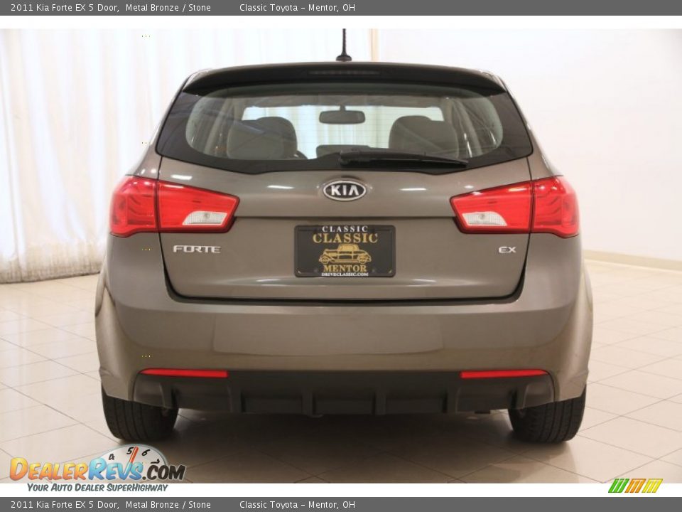 2011 Kia Forte EX 5 Door Metal Bronze / Stone Photo #15