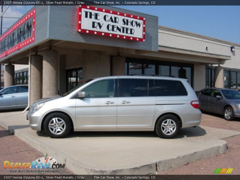 2007 Honda Odyssey EX-L Silver Pearl Metallic / Gray Photo #2